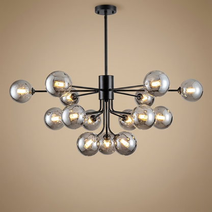 Caspian chandelier, black