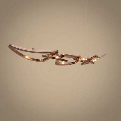 Calix Linear Chandelier - Linear Gold