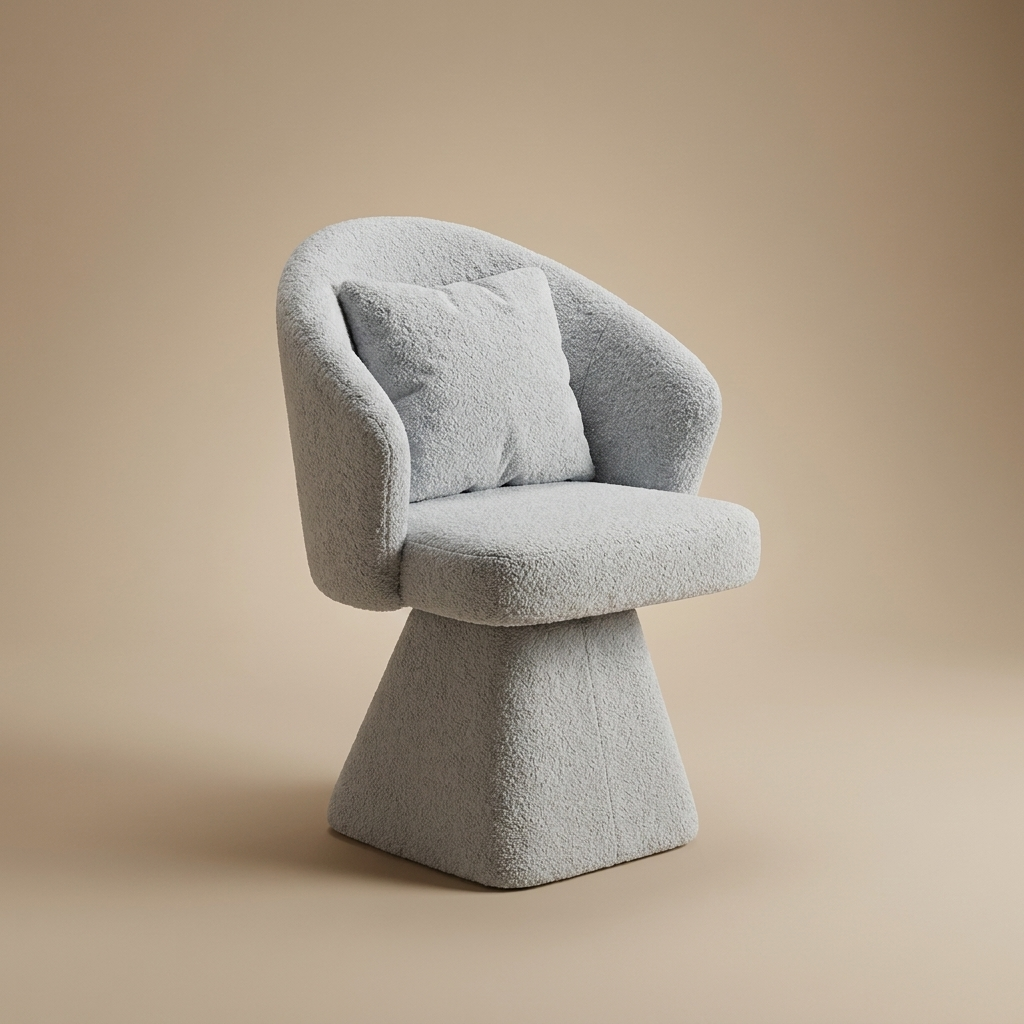 Cirque Vanity Chair — Dove Grey Velvet