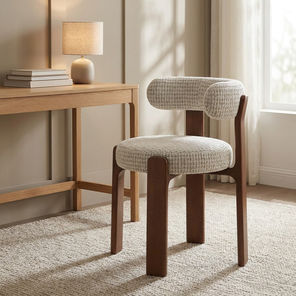 Clea dining chair styled in a study