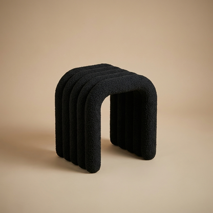 Cleo Arch Stool — Onyx