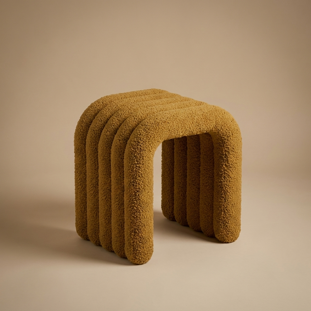 Cleo Arch Stool — Ochre