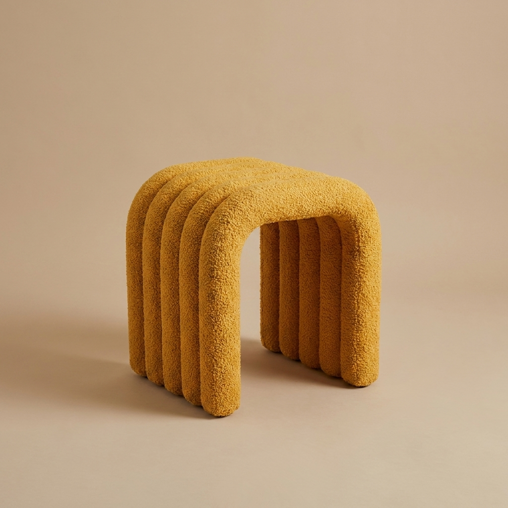 Cleo Arch Stool — Amber