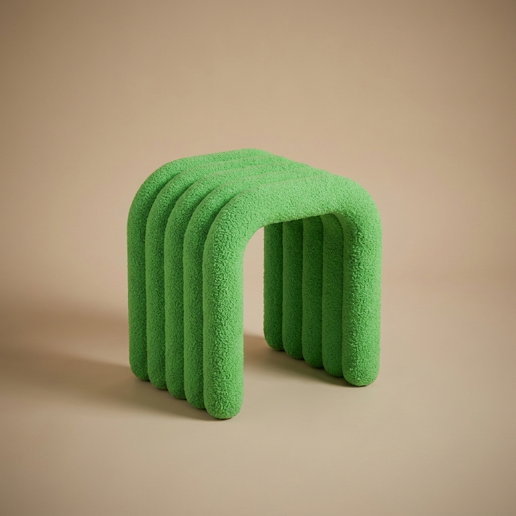 Cleo Arch Stool — Moss