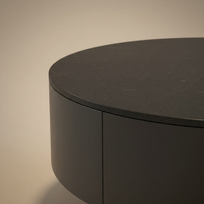 Kasumi Coffee Table - sintered stone top and drawer detail