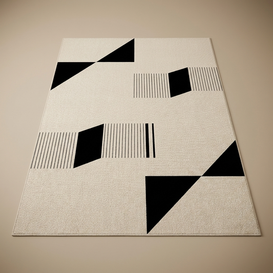Corfu rug, onyx geometric