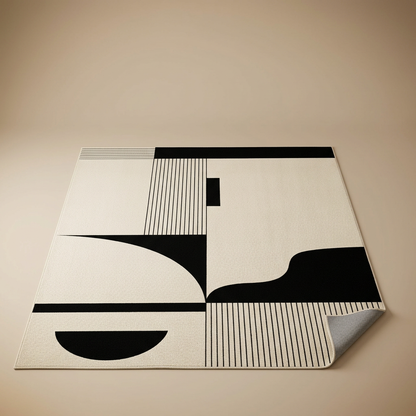 Corfu Abstract Rug — Noir Abstract