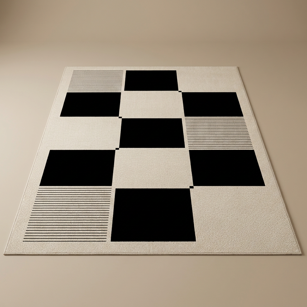 Corfu Abstract Rug — Checkerboard