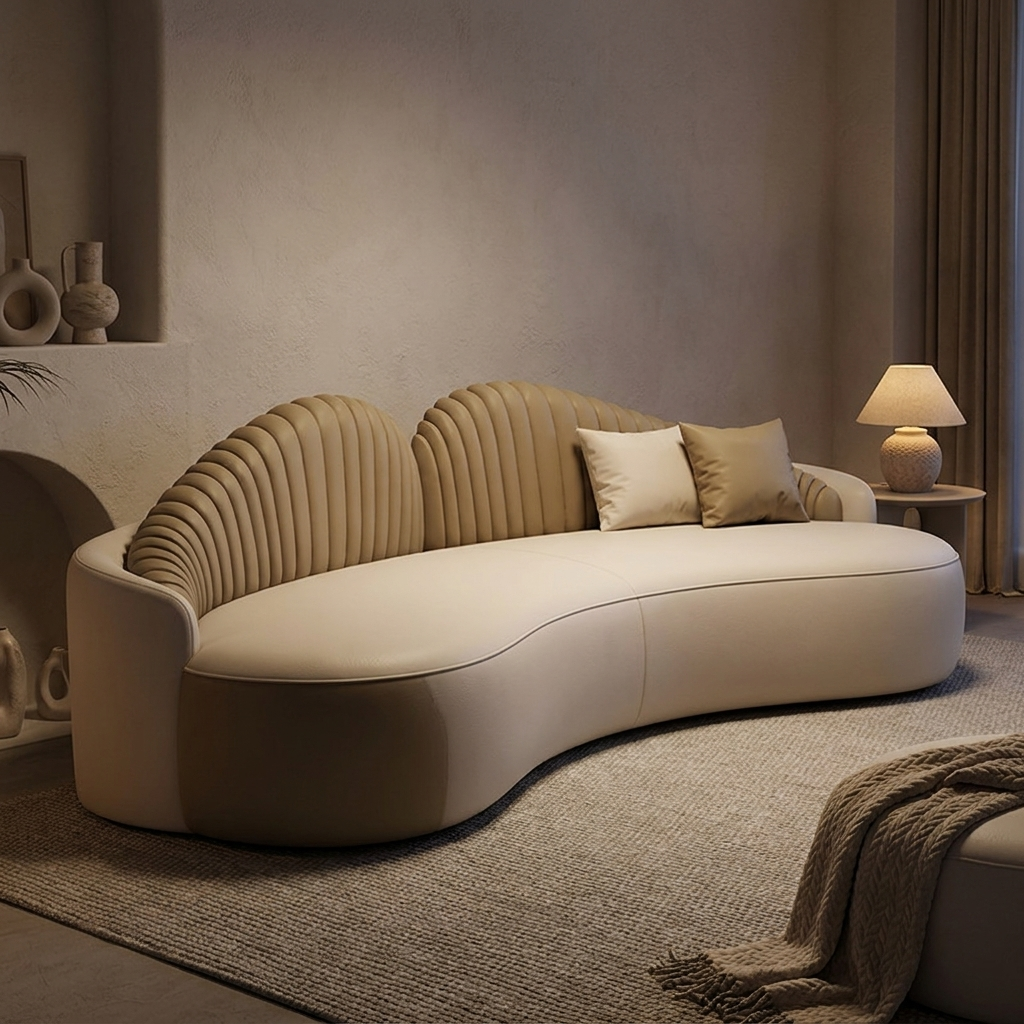 Cosima sofa, lit at night