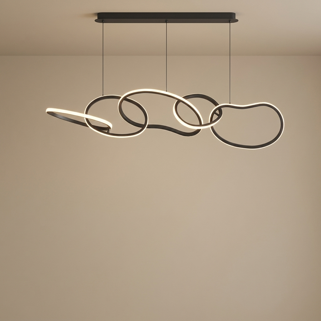 Crest pendant, black