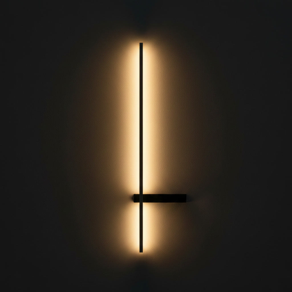 Solstice Linear Sconce - Glowing at night