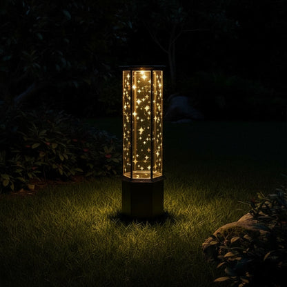 Astralis Column Light glowing at night