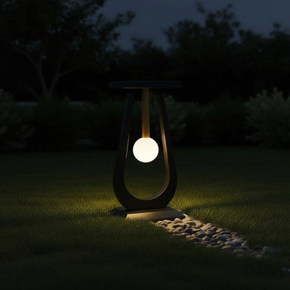 Solene Garden Light - glowing at night