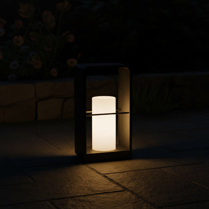 Halcyon Lantern - glowing at night