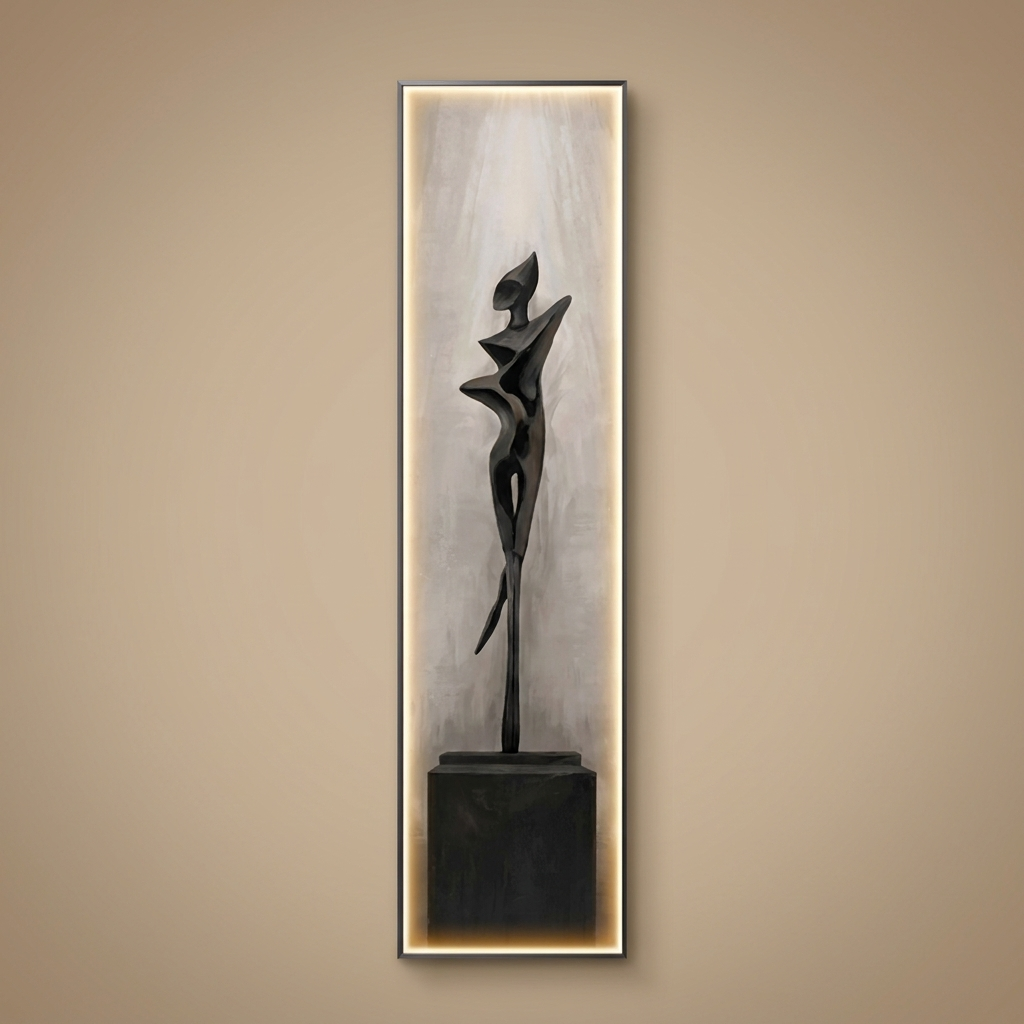 Drift backlit wall art panel, style a