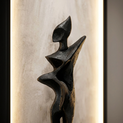 Drift backlit wall art panel, detail
