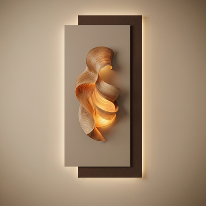 Dune backlit wall art panel, style a
