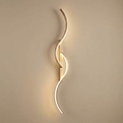Eclipse wall sconce, gold