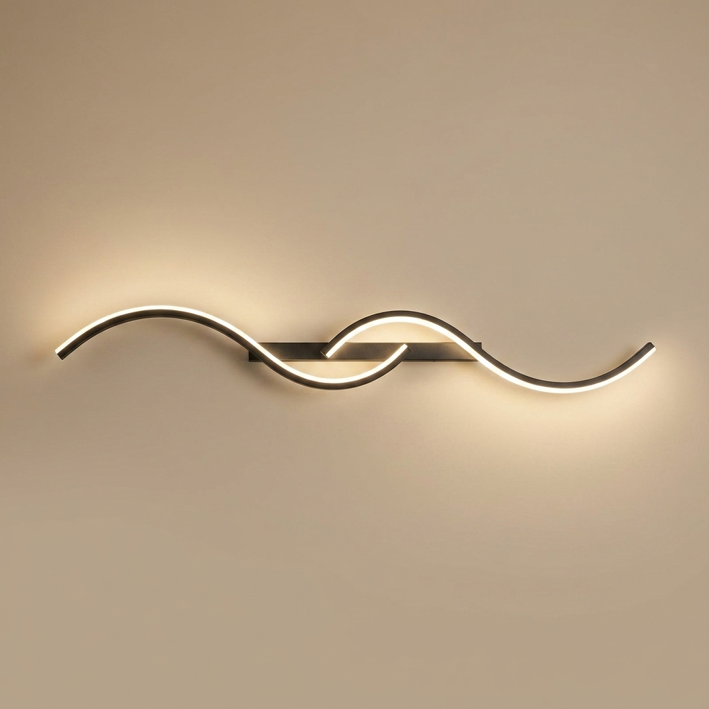Eclipse wall sconce, black