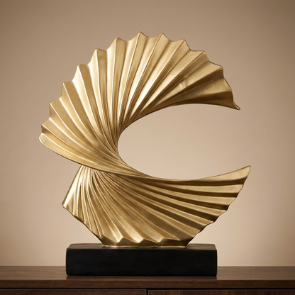 Eddy sculpture, gold
