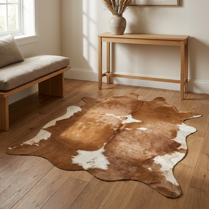 Esme rug styled in a entry