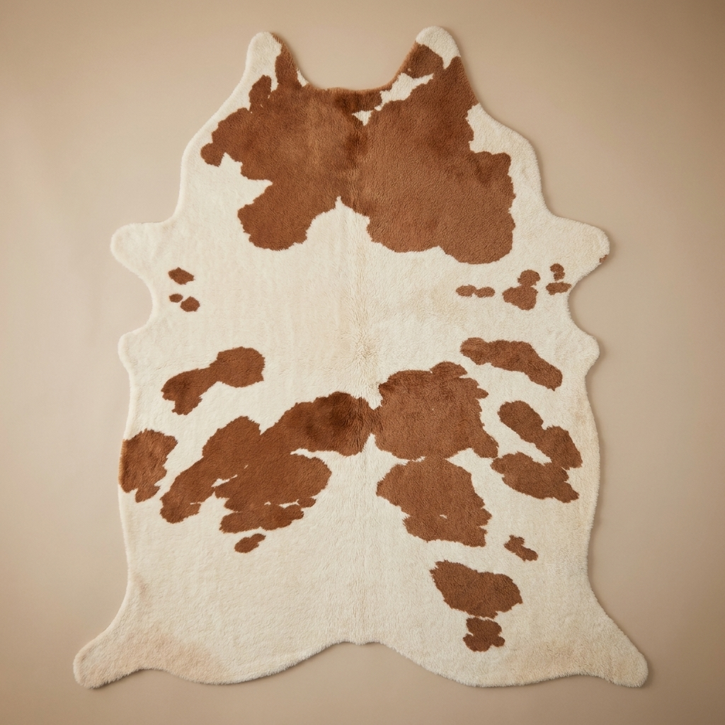 Esme rug, chestnut & cream