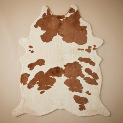 Esme rug, chestnut & cream