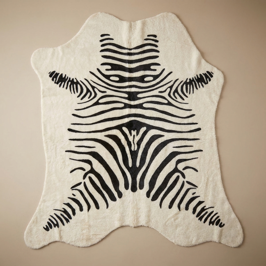 Esme rug, zebra white