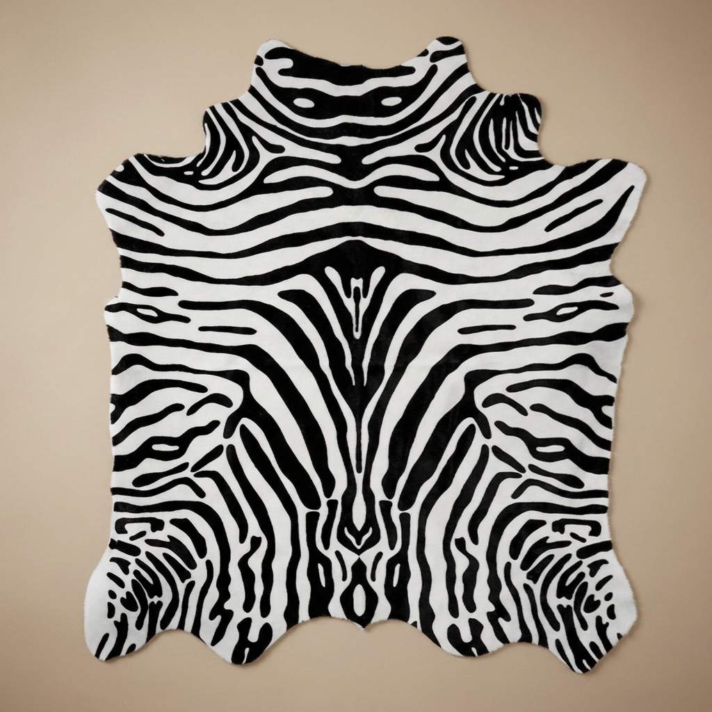 Esme rug, onyx zebra