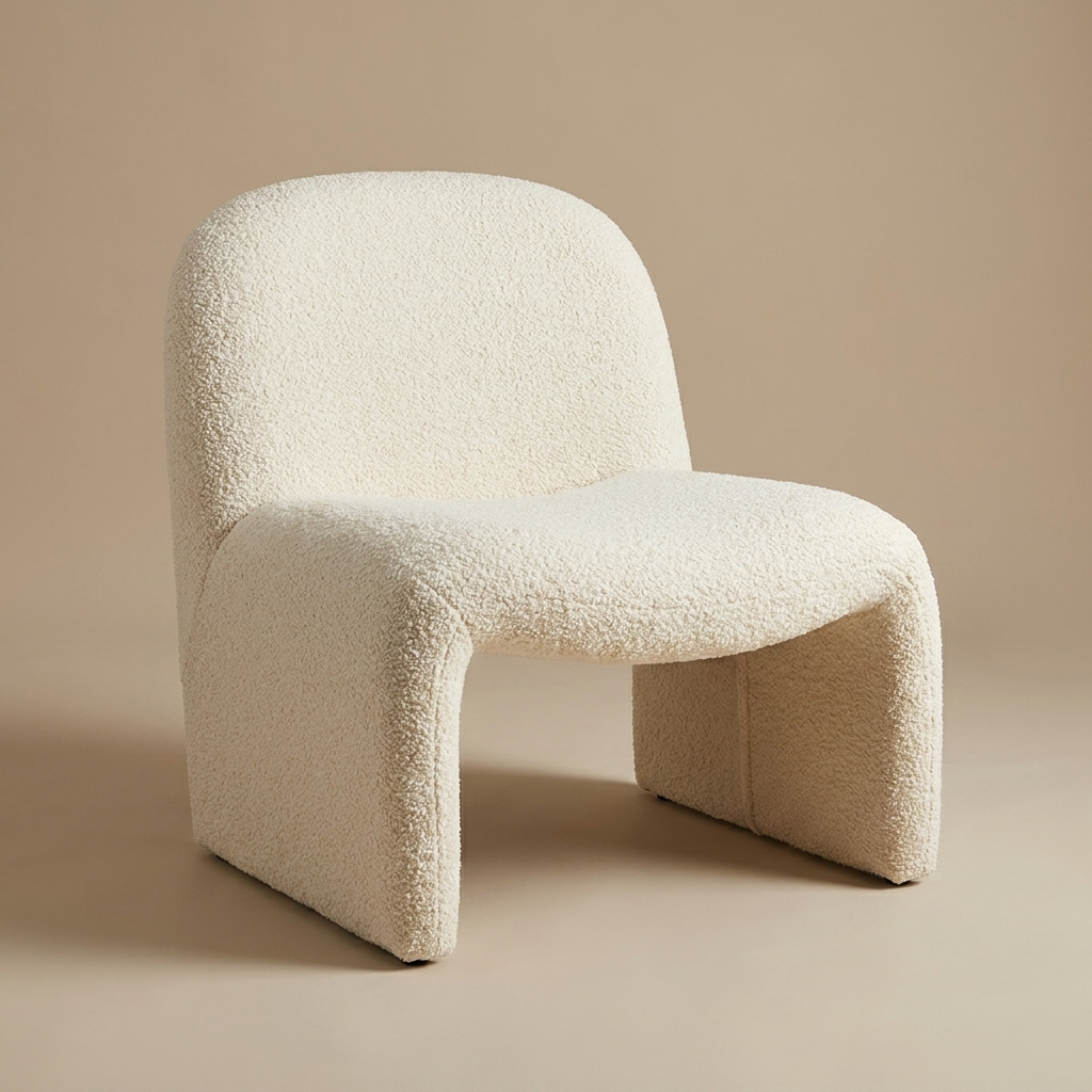Fable accent chair, cream