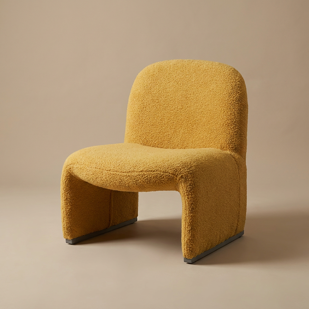 Fable accent chair, mustard