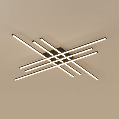 Fenwick flush ceiling light, black medium