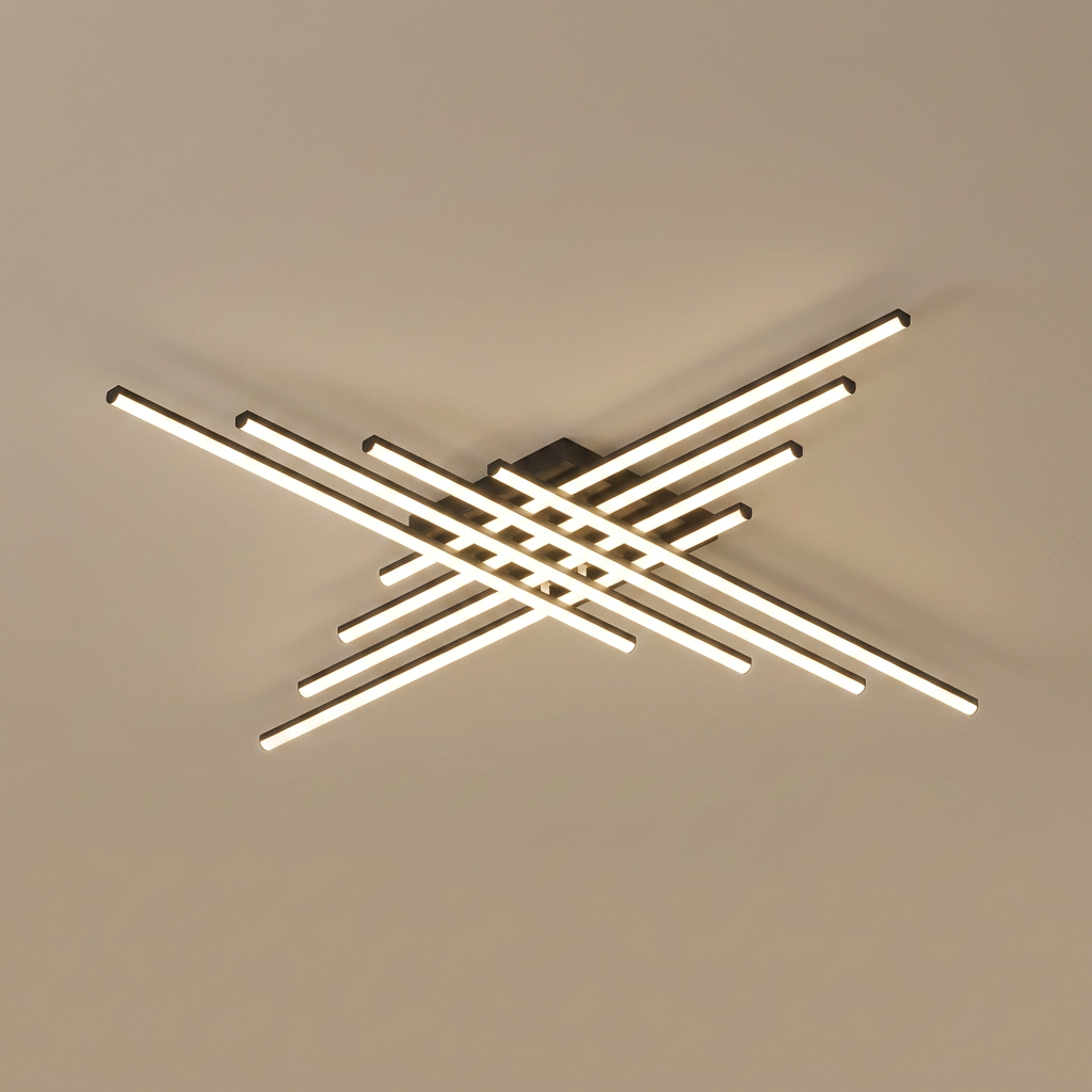 Fenwick flush ceiling light, black large