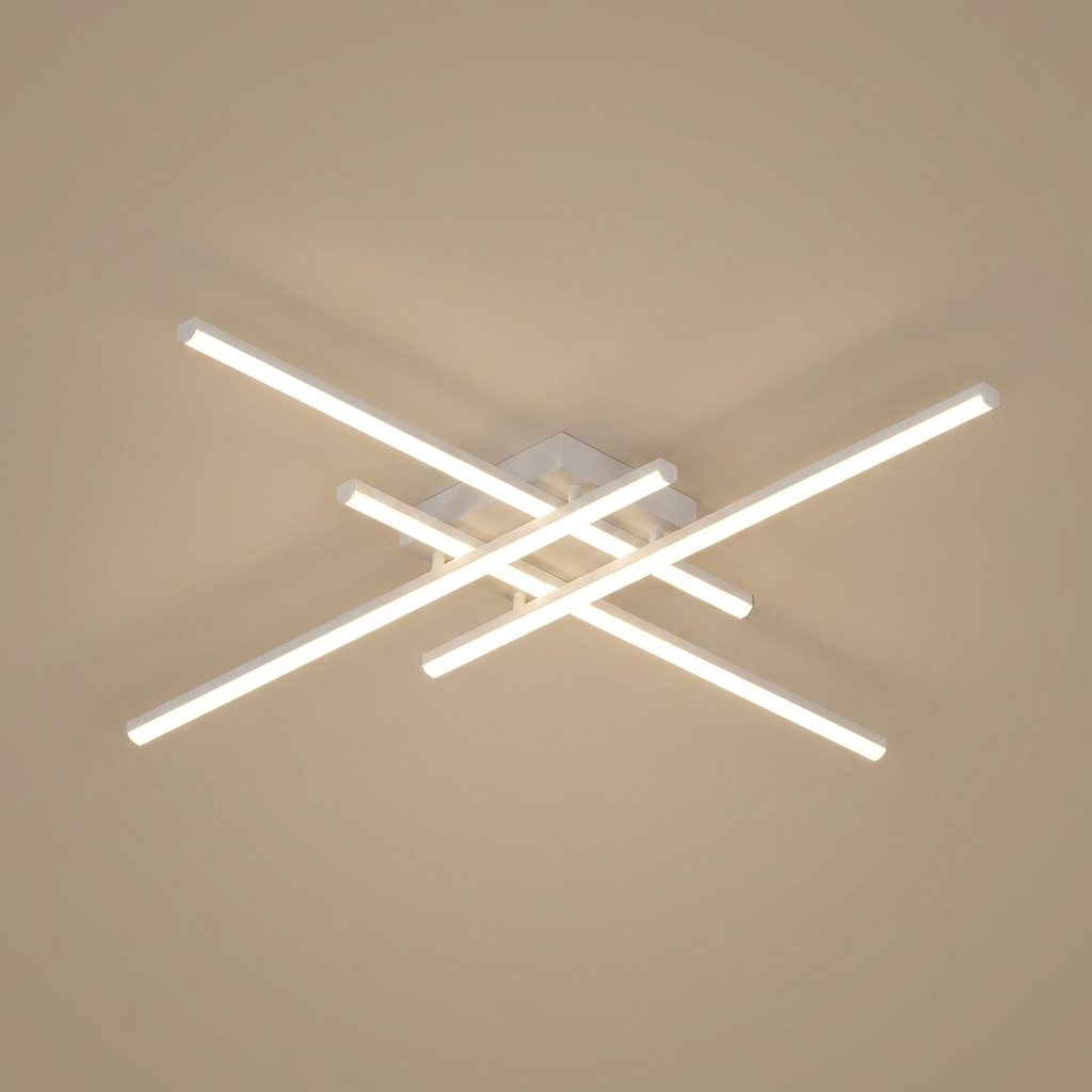 Fenwick flush ceiling light, white small