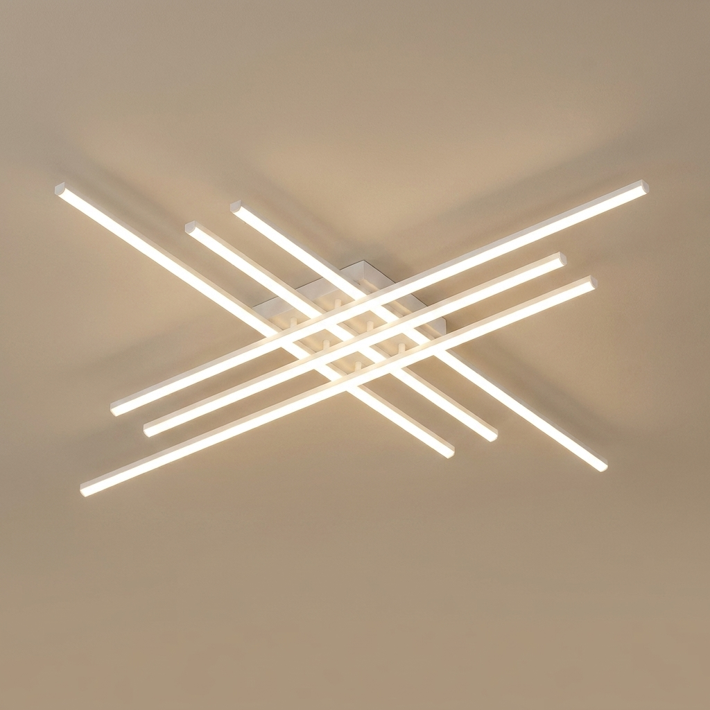 Fenwick flush ceiling light, white medium