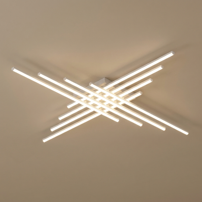 Fenwick flush ceiling light, white large