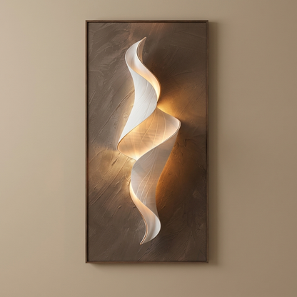 Finch backlit wall art panel, style f