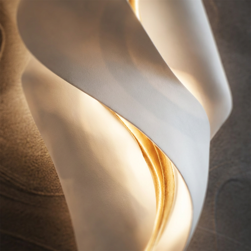 Finch backlit wall art panel, detail