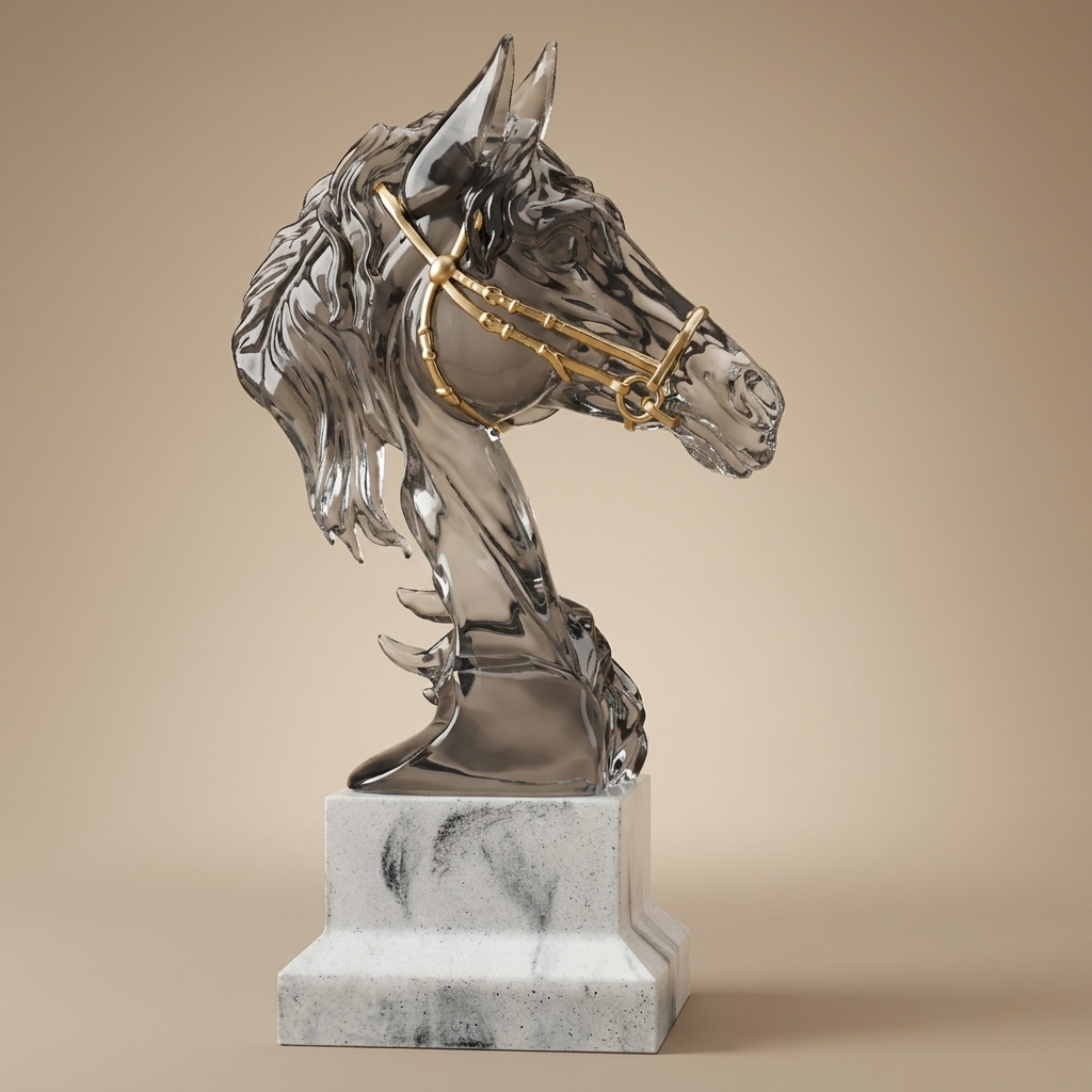 Galen figurine, smoke grey