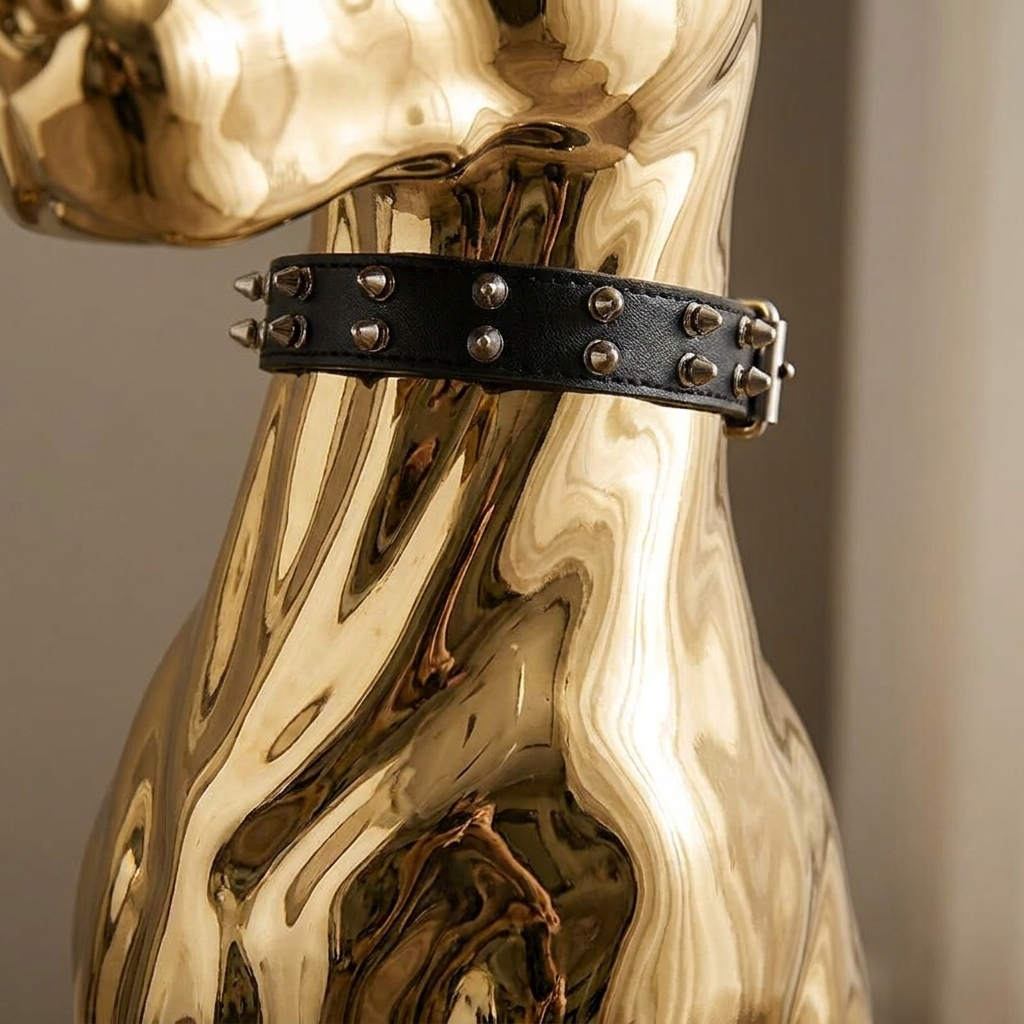 Hound sculpture, detail