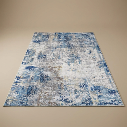 Indigo rug, indigo mist