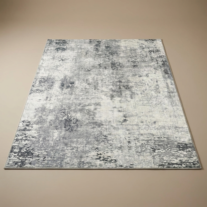 Indigo rug, pewter