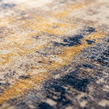 Indigo rug, detail