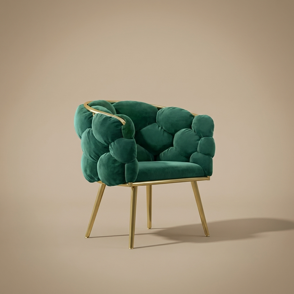 Ines Vanity Stool — Sage
