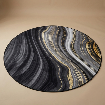 Isadora rug, black marble