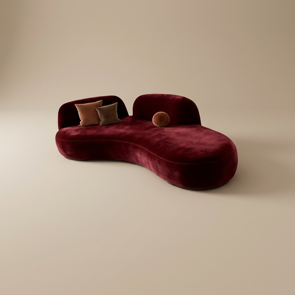 Isolde curved sofa, large