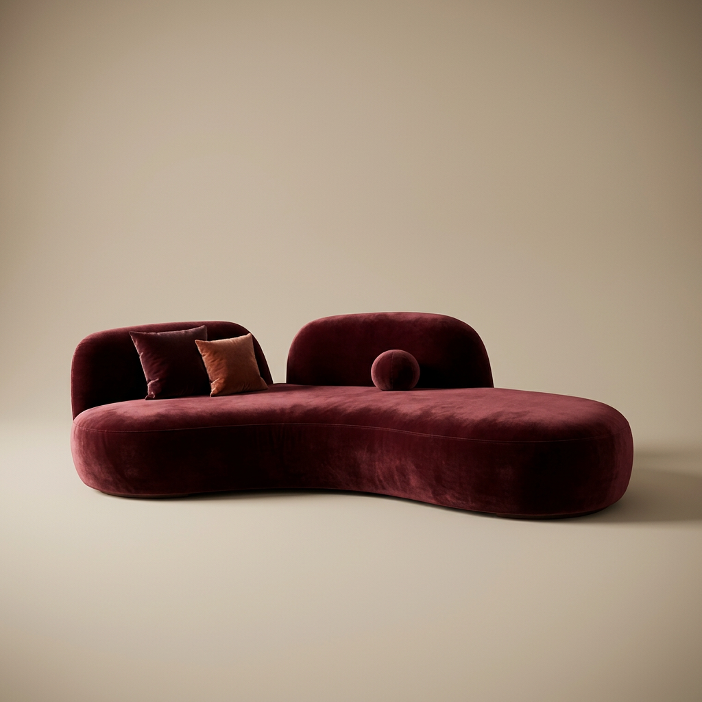 Isolde curved sofa, extra large