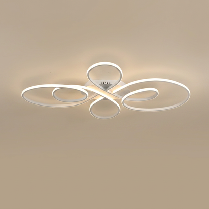 Kael flush ceiling light, white