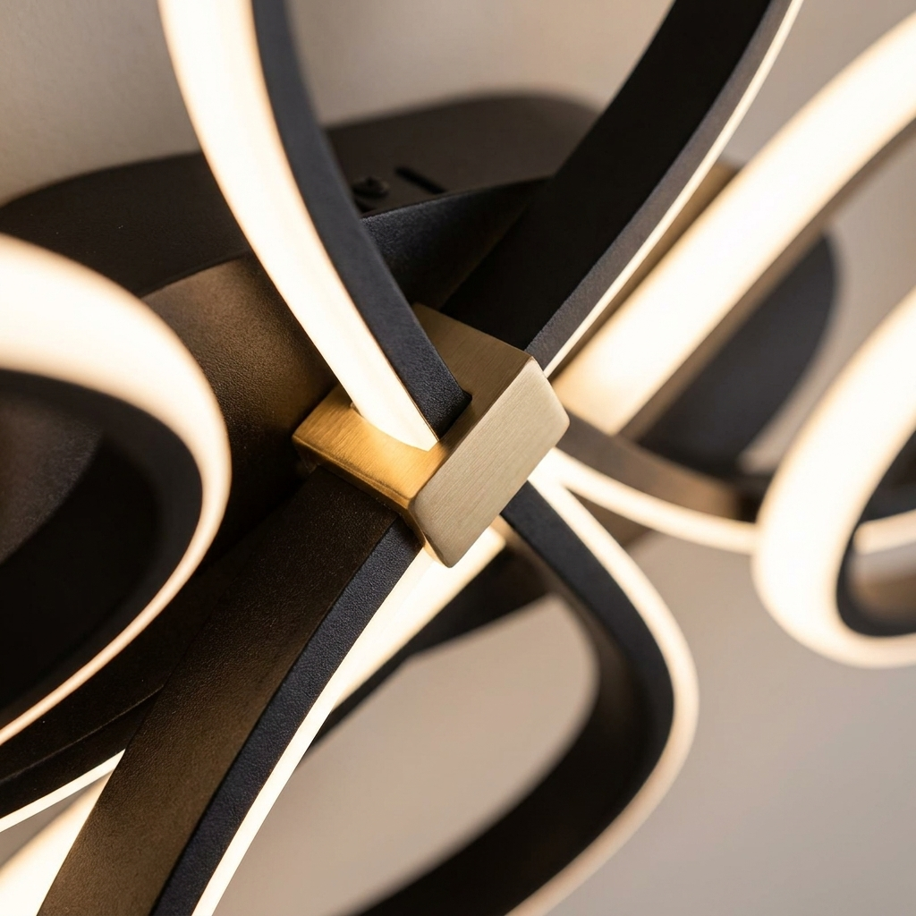 Kael flush ceiling light, detail
