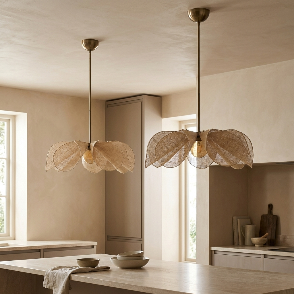 Kasa Pendant styled in a island